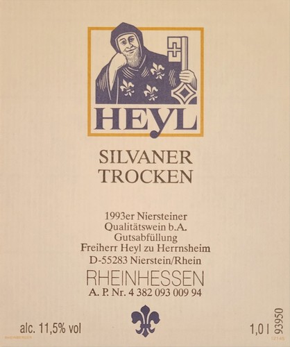 Weinetikett silvaner trocken - silvaner,