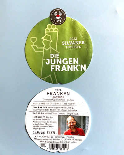 Weinetikett 2022 franken - weinetikett,